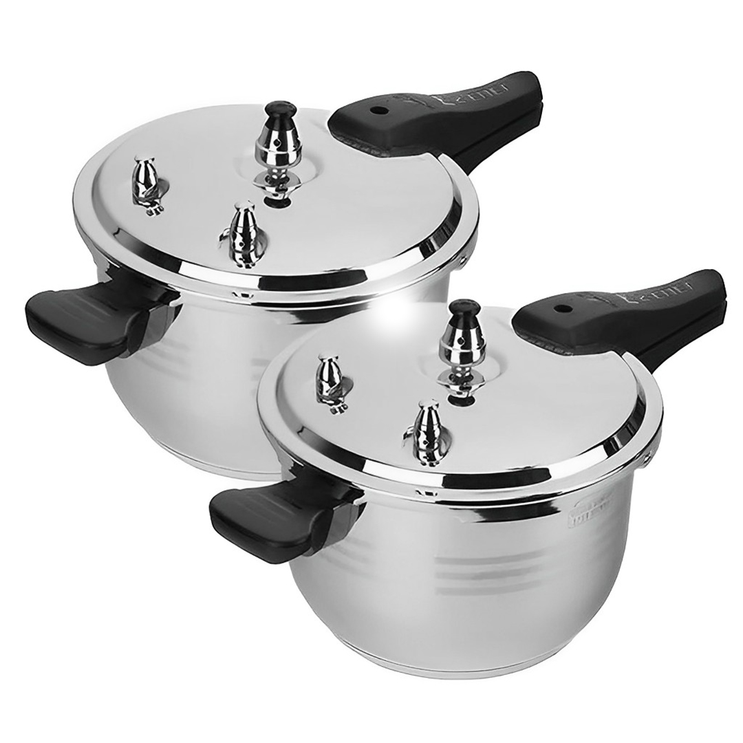 2X 4L Commercial Grade Stainless Steel Pressure Cooker, , , , , ,  - AU DEPOT 1