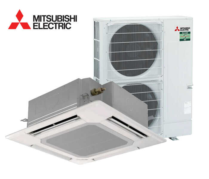 MITSUBISHI ELEC. CASSETTE 10.0KW - WK-PLA-M100EAP - R32 Wired Controller 1PH - Mitsubishi Electric Cassette - Cassette System - Units