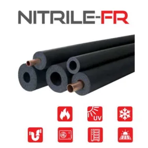 NITRILE FR PIPE INS 13X41MM-2M (1-5/8") - NFR1341 - 13mm Wall - Pipe Insulation - Copper - Components