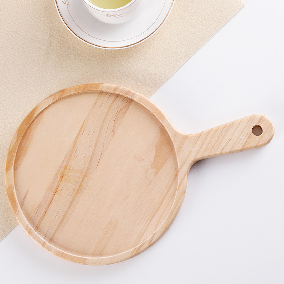 SOGA 10 inch Round Premium Wooden Pine Food Serving Tray Charcuterie Board Paddle Home Decor, , , , , ,  - AU DEPOT 6