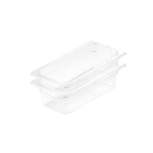 SOGA 100mm Clear Gastronorm GN Pan 13 Food Tray Storage Bundle of 2 Baking Trays VICPans1422X2 AU DEPOT - AU DEPOT