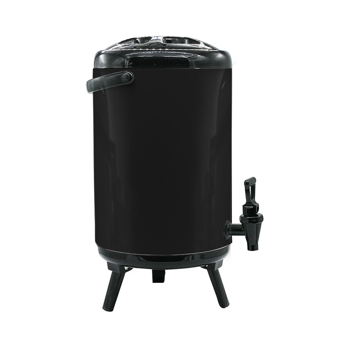 SOGA 12L Stainless Steel Insulated Milk Tea Barrel Hot and Cold Beverage Dispenser Container with Faucet Black, , , , , ,  - AU DEPOT 6