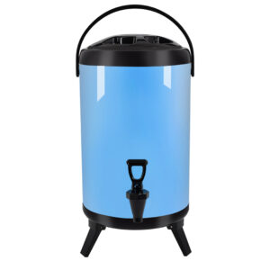 SOGA 12L Stainless Steel Insulated Milk Tea Barrel Hot and Cold Beverage Dispenser Container with Faucet Blue Spirit Dispensers VICDispenser12LBLU AU DEPOT - AU DEPOT