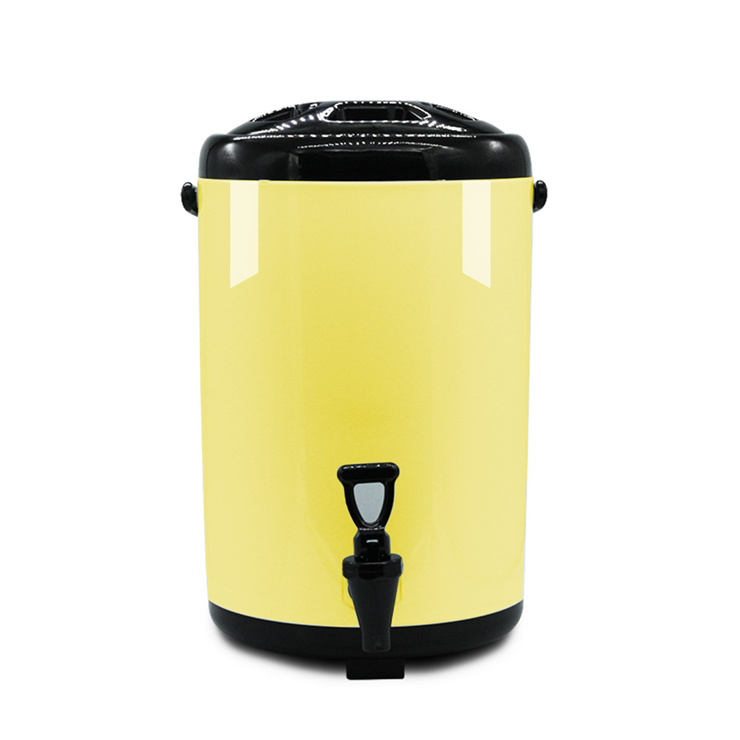 SOGA 12L Stainless Steel Insulated Milk Tea Barrel Hot and Cold Beverage Dispenser Container with Faucet Yellow, , , , , ,  - AU DEPOT 3