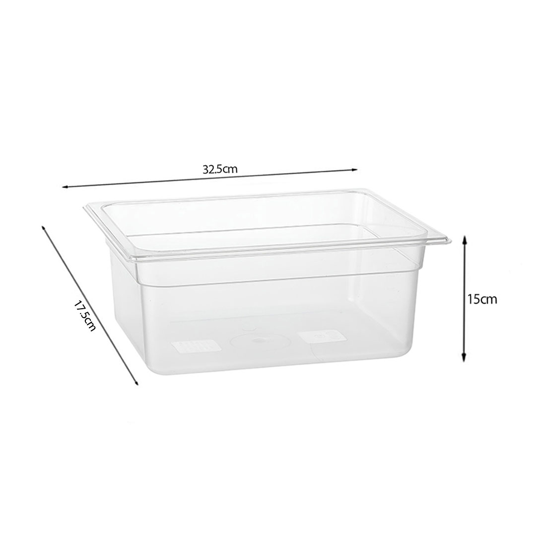 SOGA 150mm Clear Gastronorm GN Pan 1/3 Food Tray Storage, , , , , ,  - AU DEPOT 5