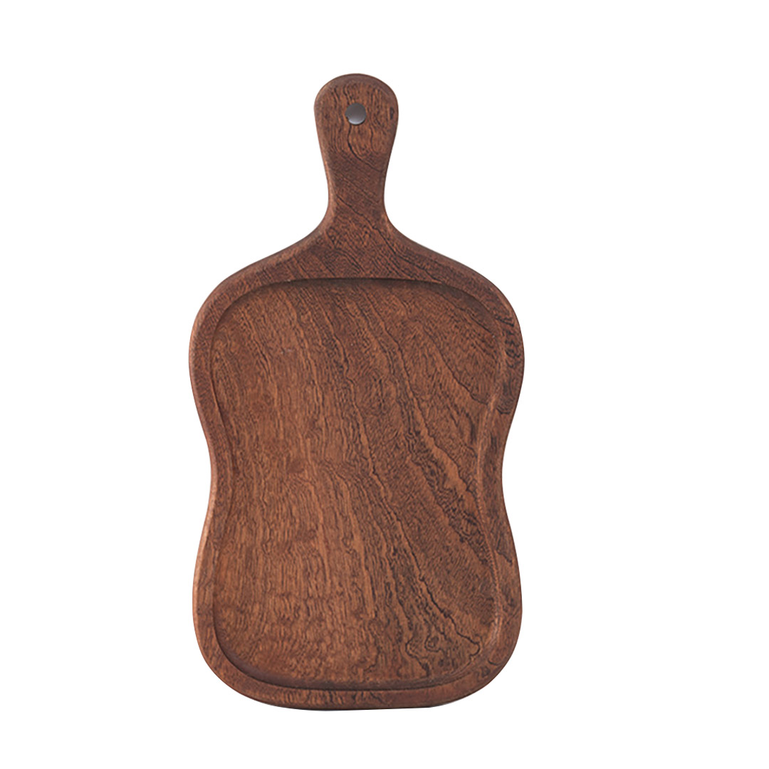 SOGA 18cm Brown Wooden Serving Tray Board Paddle with Handle Home Decor, , , , , ,  - AU DEPOT 1