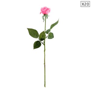 SOGA 20pcs Artificial Silk Flower Fake Rose Bouquet Table Decor Pink, Home & Living, Home Decor, Artificial Plants, , ,  - AU DEPOT 1