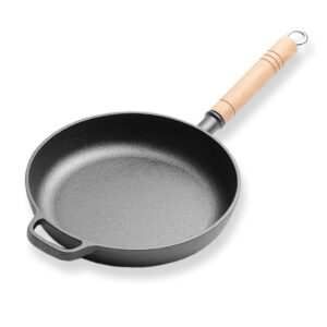 SOGA 25cm Round Cast Iron Frying Pan Skillet Steak Sizzle Platter with Helper Handle, Home & Living, Kitchen & Dining, Cookware, Frying Pans, ,  - AU DEPOT 1