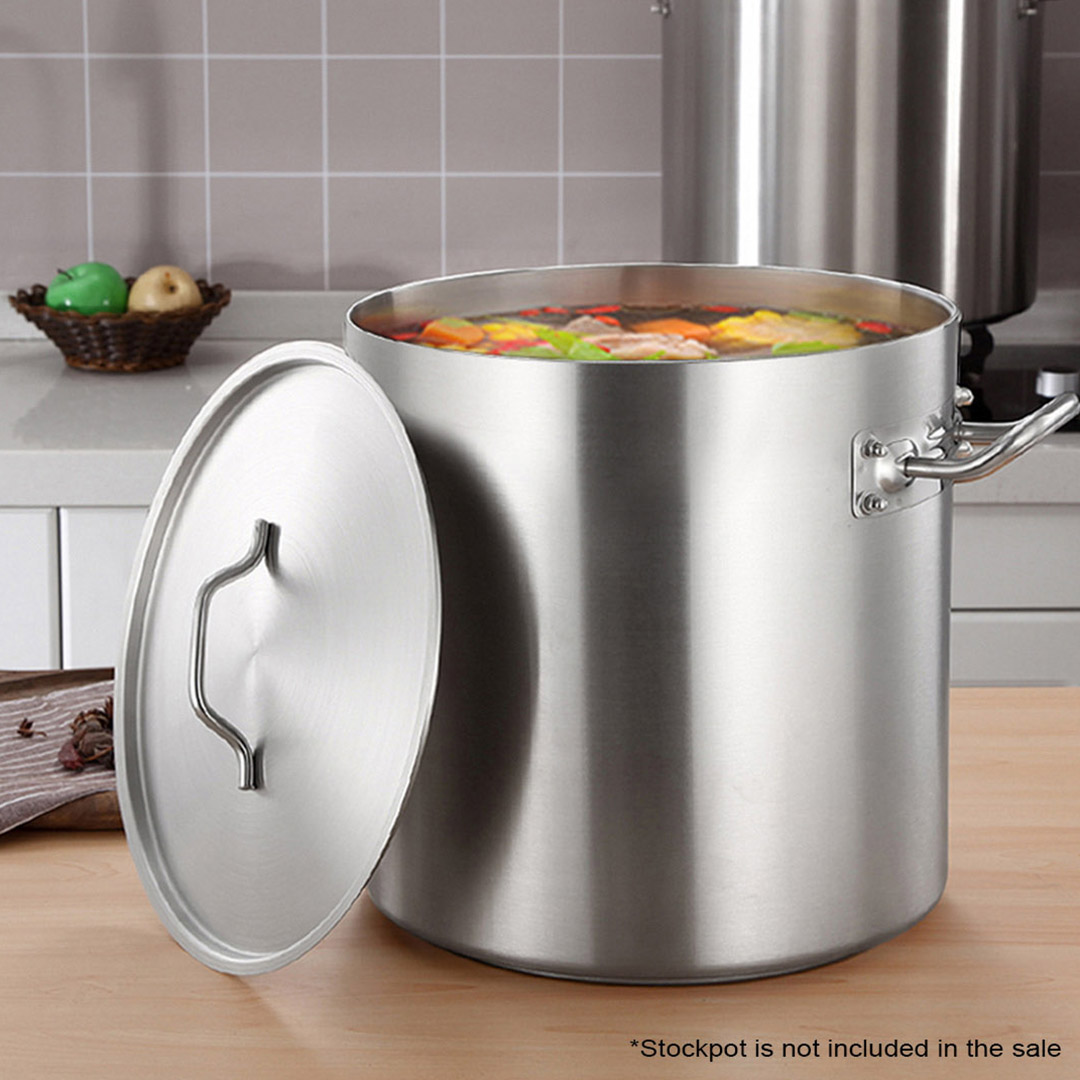 SOGA 28cm Top Grade Stockpot Lid Stainless Steel Stock pot Cover, , , , , ,  - AU DEPOT 6