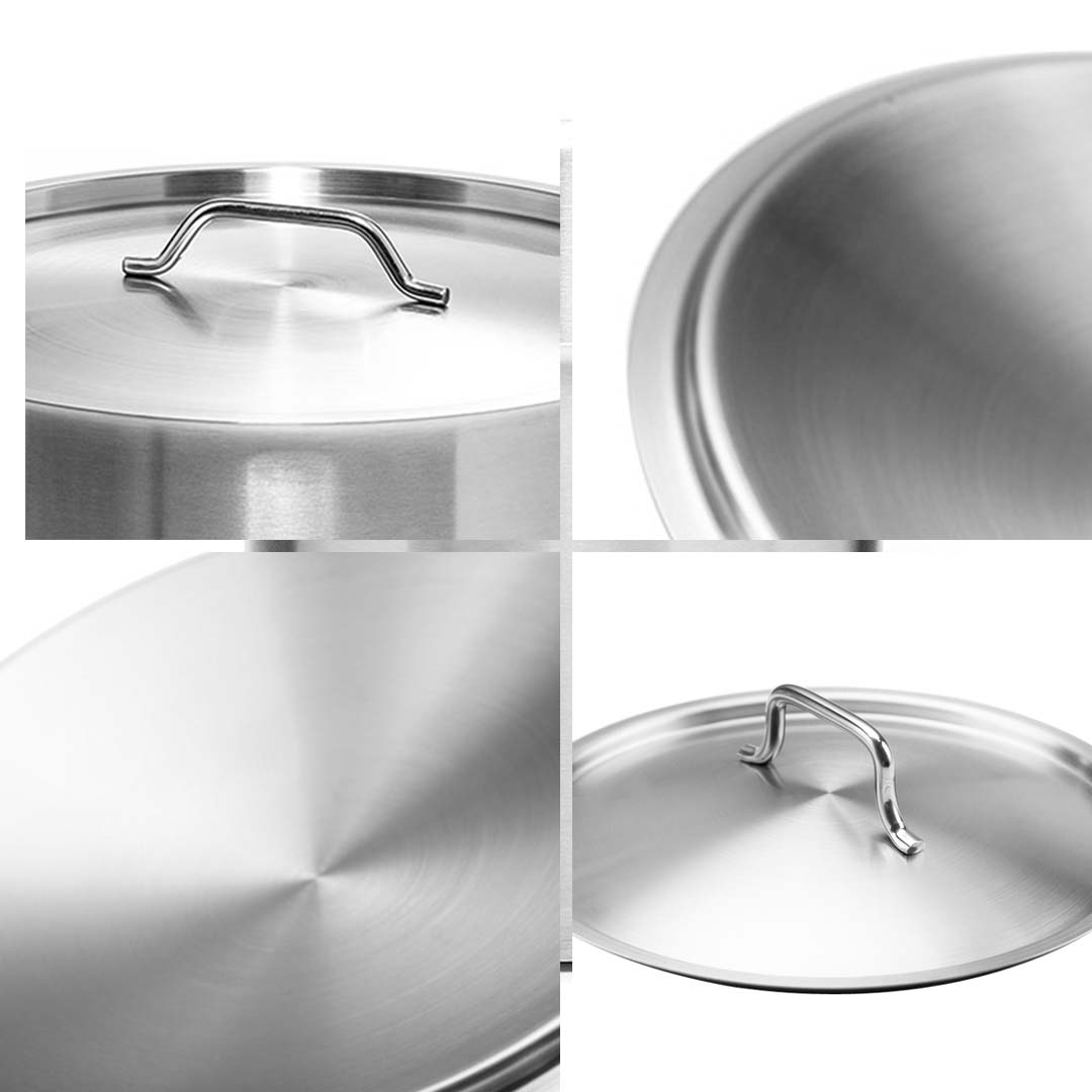 SOGA 28cm Top Grade Stockpot Lid Stainless Steel Stock pot Cover, , , , , ,  - AU DEPOT 8