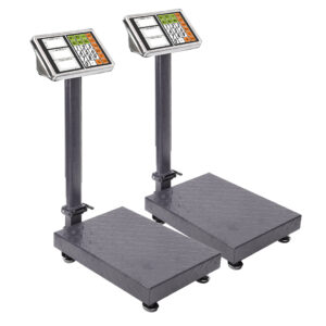 SOGA 2X 150kg Electronic Digital Platform Scale Computing Shop Postal Weight Black, , , , , ,  - AU DEPOT 1