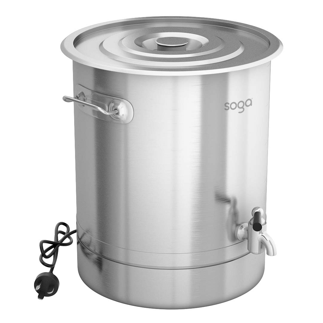 SOGA 2X 21L Stainless Steel URN Commercial Water Boiler 2200W, , , , , ,  - AU DEPOT 2