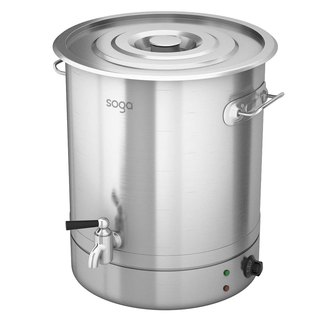 SOGA 2X 21L Stainless Steel URN Commercial Water Boiler 2200W, , , , , ,  - AU DEPOT 3