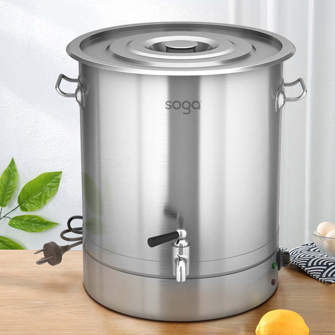 SOGA 2X 21L Stainless Steel URN Commercial Water Boiler 2200W, , , , , ,  - AU DEPOT 9