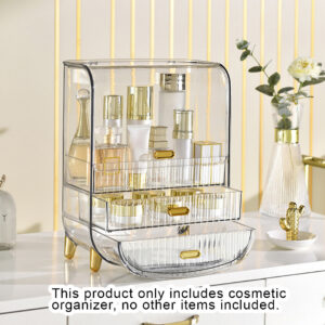 SOGA 2X 3 Tier Transparent Multifunctional Countertop Cosmetic Storage Makeup Perfume Skincare Display Stand Shelf Drawer Type Organiser, Home, Bathroom, Bathroom Accessories, Bathroom Storage, ,  - AU DEPOT 2