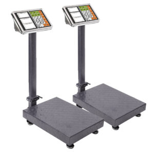 SOGA 2X 300kg Electronic Digital Platform Scale Computing Shop Postal Weight Black, , , , , ,  - AU DEPOT 1