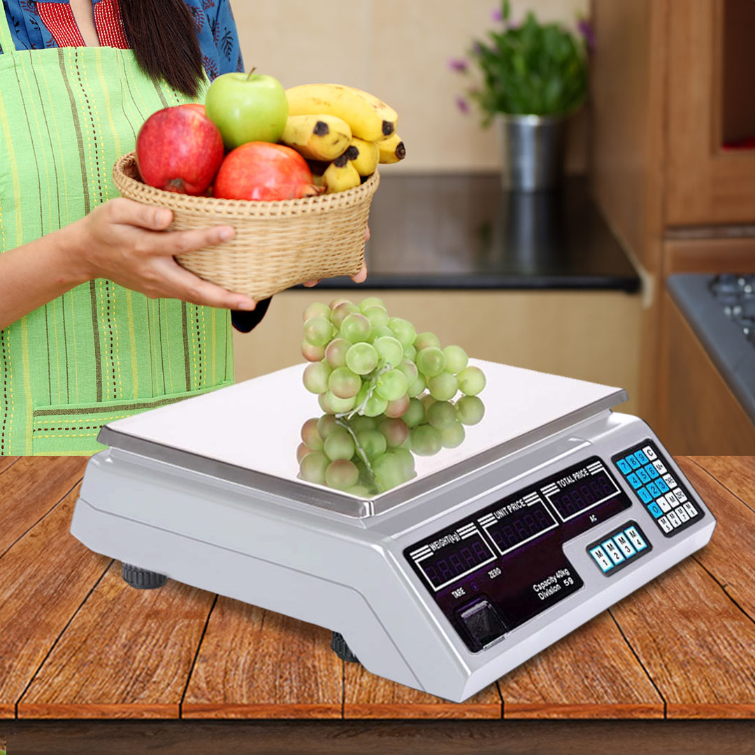 SOGA 2X 40kg Digital Commercial Kitchen Scales Shop Electronic Weight Scale Food White, , , , , ,  - AU DEPOT 3