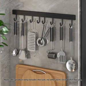 SOGA 2X 41cm Wall Mounted Kitchen Utensil Storage Rack Space-Saving Spatula Organiser with Durable Hooks, Kitchen & Dining, Kitchen Storage, Kitchen Organisation, Spice Organisers, ,  - AU DEPOT 2