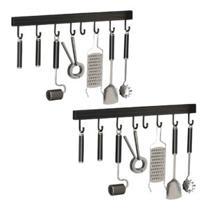 SOGA 2X 41cm Wall Mounted Kitchen Utensil Storage Rack Space-Saving Spatula Organiser with Durable Hooks, Kitchen & Dining, Kitchen Storage, Kitchen Organisation, Spice Organisers, ,  - AU DEPOT 1