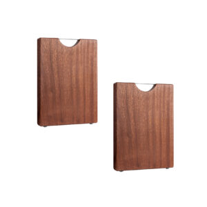 SOGA 2X 48cm Rectangular Wooden Ebony Butcher Block Non slip Chopping Food Serving Tray Charcuterie Board Servingware Platter WodD402X2 AU DEPOT Servingware Platter - AU DEPOT