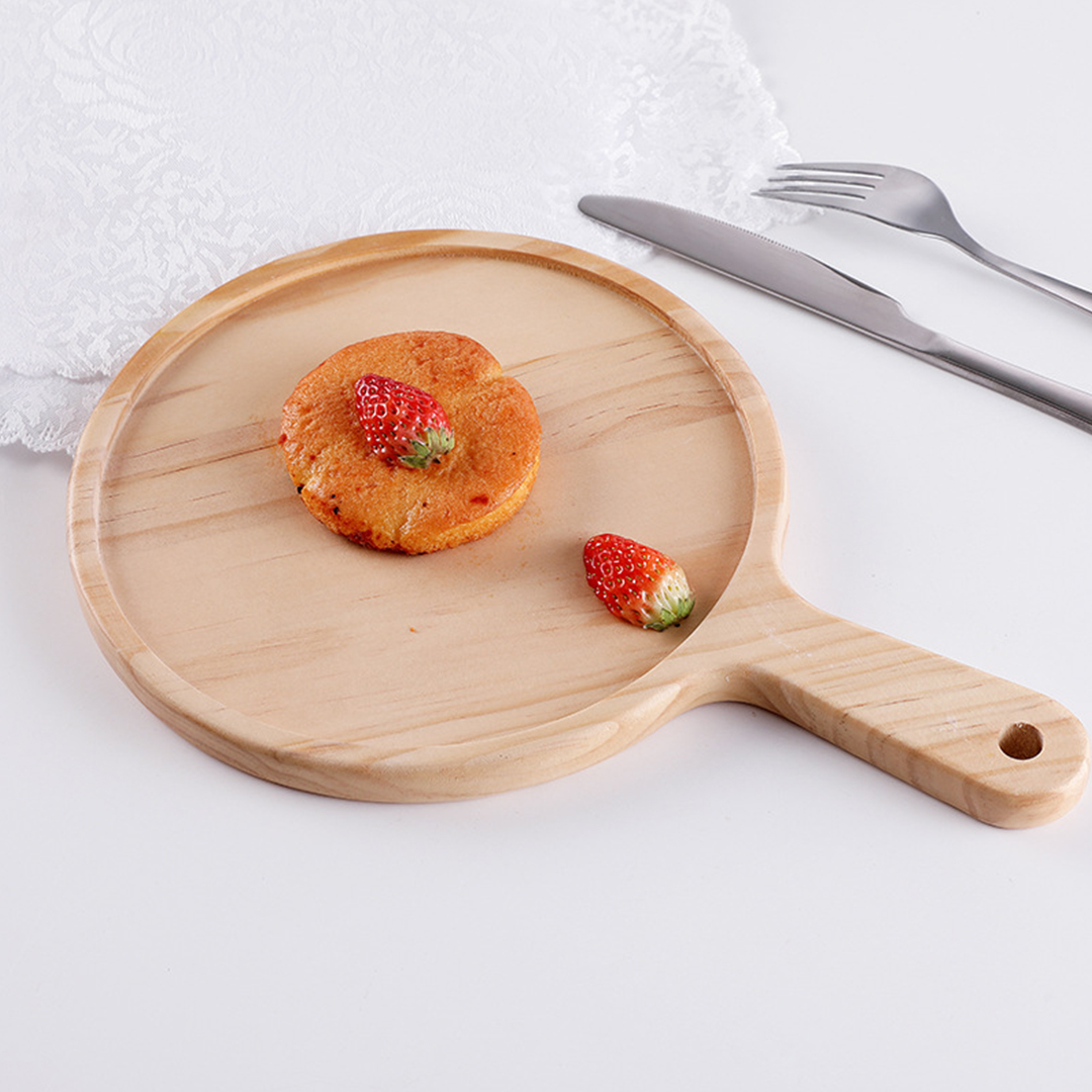 SOGA 2X 6 inch Round Premium Wooden Pine Food Serving Tray Charcuterie Board Paddle Home Decor, , , , , ,  - AU DEPOT 5