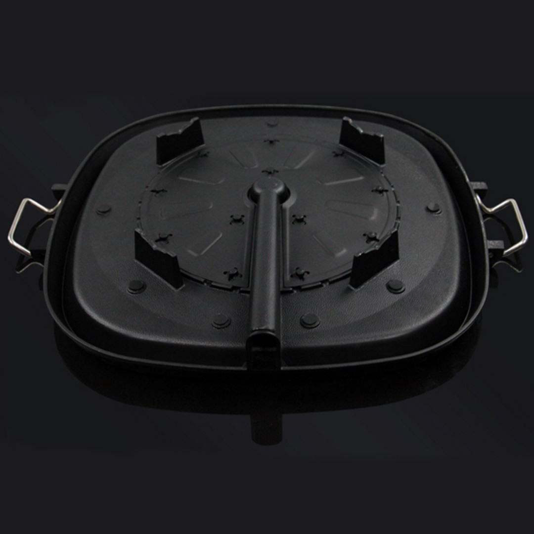 SOGA 2X Portable Korean BBQ Butane Gas Stove Stone Grill Plate Non Stick Coated Square, , , , , ,  - AU DEPOT 3