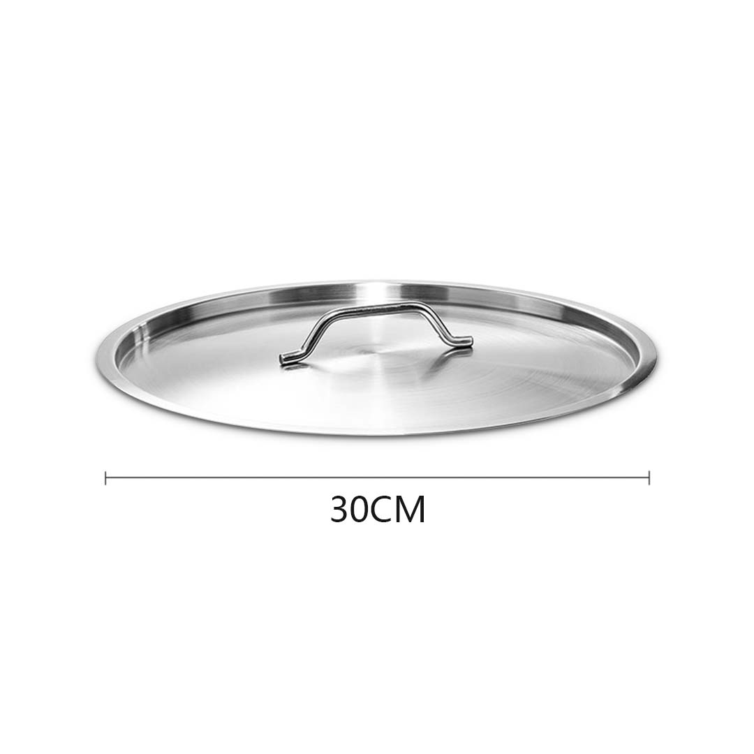 SOGA 30cm Top Grade Stockpot Lid Stainless Steel Stock pot Cover, , , , , ,  - AU DEPOT 7