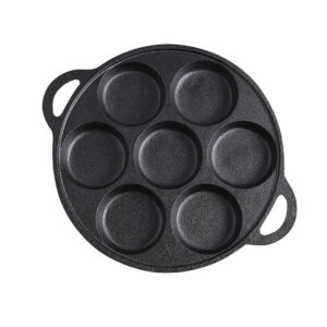 SOGA 31.5cm Cast Iron Takoyaki Fry Pan Octopus Balls Maker 7 Hole Cavities Grill Mold, Home & Living, Kitchen & Dining, Cookware, Frying Pans, ,  - AU DEPOT 1