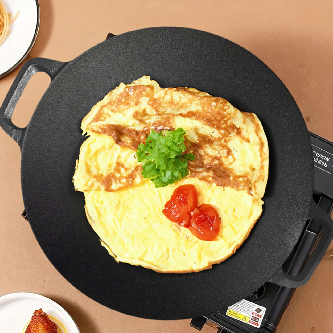 SOGA 42x37cm Cast Iron Induction Crepes Pan Baking Cookie Pancake Pizza Bakeware, , , , , ,  - AU DEPOT 4