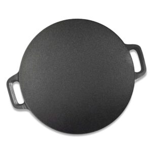 SOGA 37cm Cast Iron Induction Crepes Pan Baking Cookie Pancake Pizza Bakeware Frying Pans ZPai005B AU DEPOT - AU DEPOT