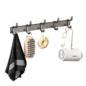 SOGA 37cm Wall Mounted Towel Rack Space Saving Hanger Organiser with Durable Hooks Bathroom Storage TAN1017 AU DEPOT - AU DEPOT