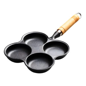 SOGA 4 Mold Multi Portion Cast Iron Breakfast Fried Egg Pancake Omelet Fry Pan Frying Pans ZPai027 AU DEPOT - AU DEPOT