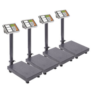 SOGA 4X 150kg Electronic Digital Platform Scale Computing Shop Postal Weight Black, , , , , ,  - AU DEPOT 1