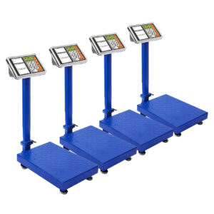 SOGA 4X 150kg Electronic Digital Platform Scale Computing Shop Postal Weight Blue, , , , , ,  - AU DEPOT 1