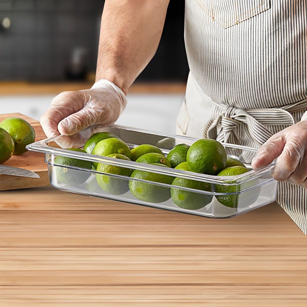 SOGA 65mm Clear Gastronorm GN Pan 1/3 Food Tray Storage Bundle of 4, , , , , ,  - AU DEPOT 6