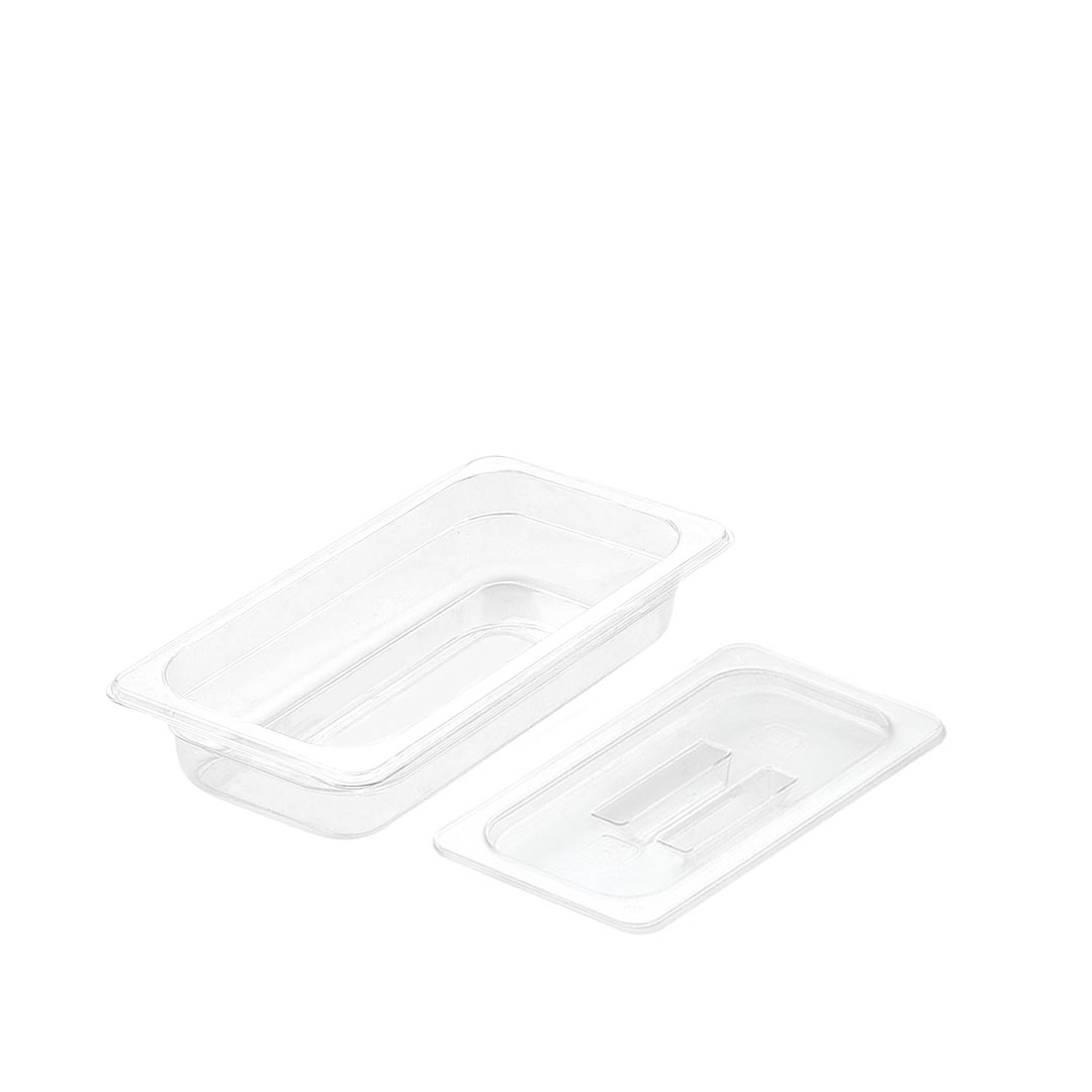 SOGA 65mm Clear Gastronorm GN Pan 1/3 Food Tray Storage with Lid, , , , , ,  - AU DEPOT 1