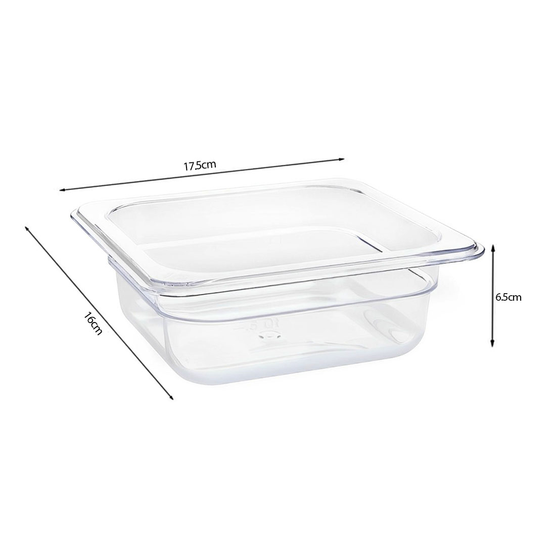 SOGA 65mm Clear Gastronorm GN Pan 1/6 Food Tray Storage, , , , , ,  - AU DEPOT 5