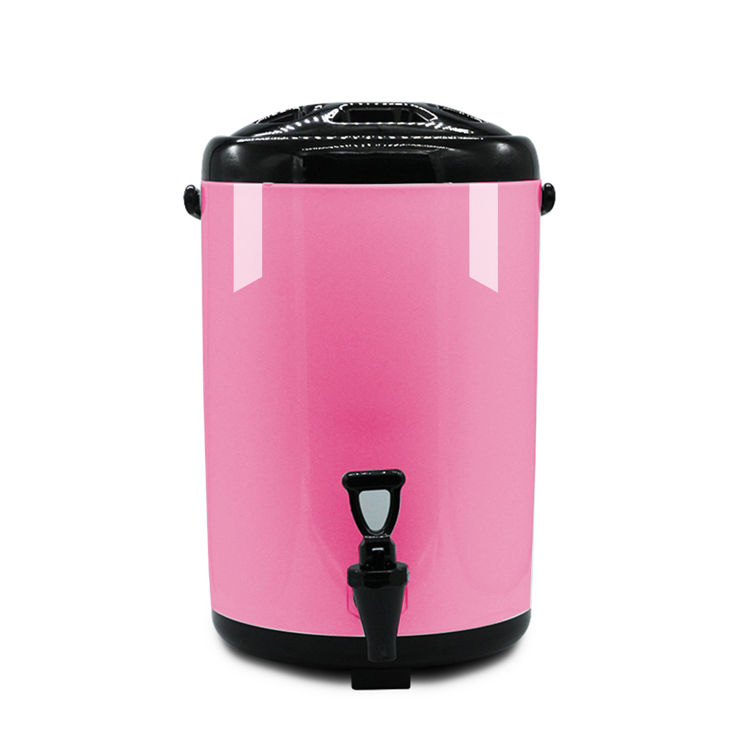 SOGA 8X 10L Stainless Steel Insulated Milk Tea Barrel Hot and Cold Beverage Dispenser Container with Faucet Pink, , , , , ,  - AU DEPOT 5