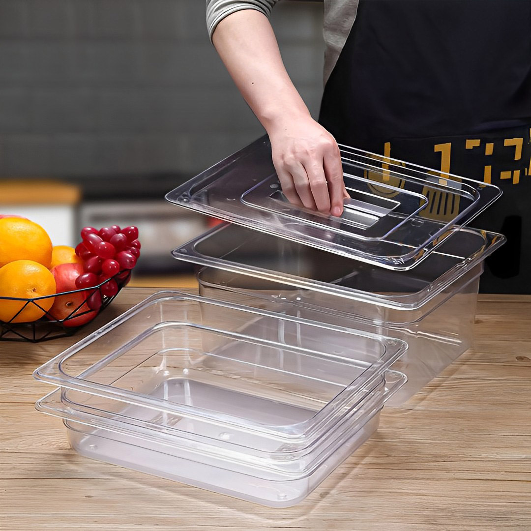 SOGA Clear Gastronorm 1/1 GN Lid Food Tray Top Cover Bundle of 4, , , , , ,  - AU DEPOT 2