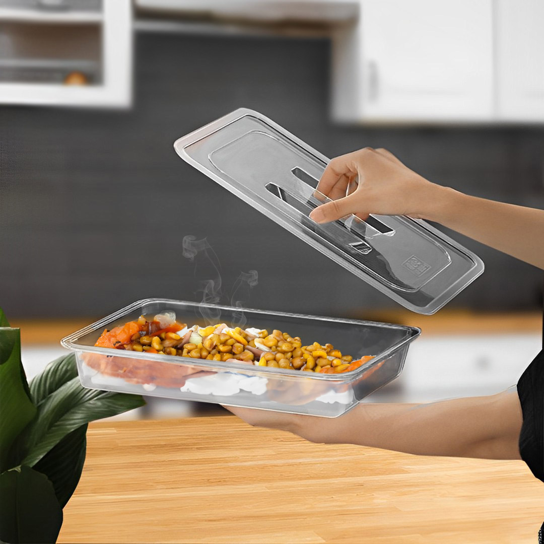 SOGA Clear Gastronorm 1/1 GN Lid Food Tray Top Cover Bundle of 6, , , , , ,  - AU DEPOT 3