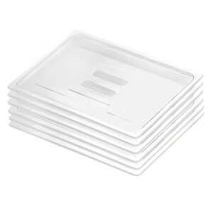 SOGA Clear Gastronorm 11 GN Lid Food Tray Top Cover Bundle of 6 Baking Trays VICLid11X6 AU DEPOT - AU DEPOT