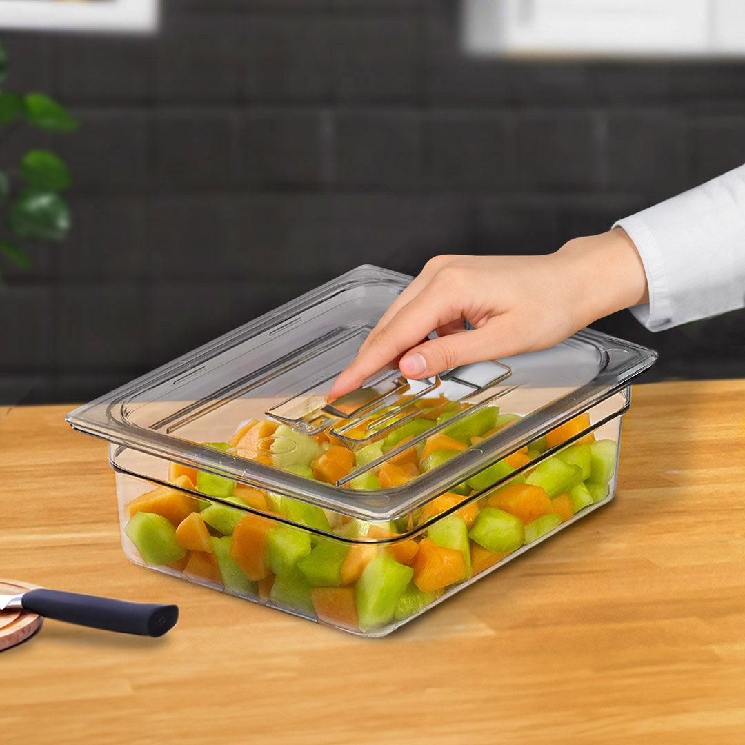 SOGA Clear Gastronorm 1/1 GN Lid Food Tray Top Cover Bundle of 6, , , , , ,  - AU DEPOT 7