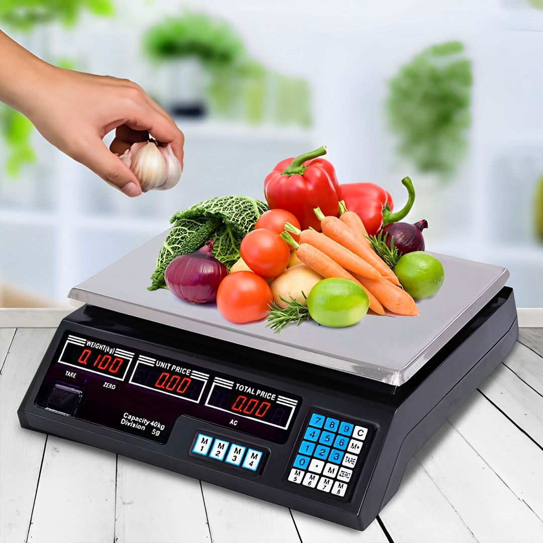 SOGA Digital Commercial Kitchen Scales Shop Electronic Weight Scale Food 40kg/5g, , , , , ,  - AU DEPOT 4