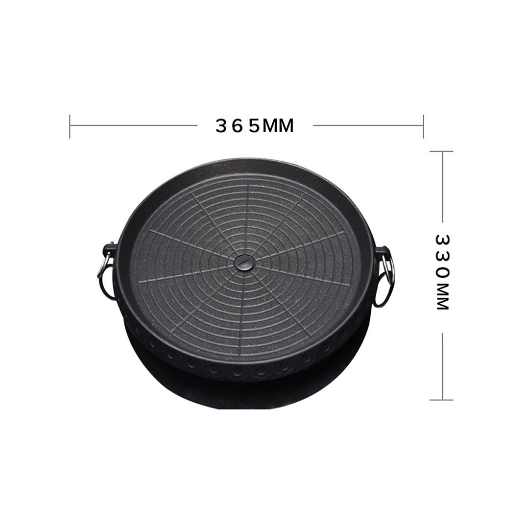 SOGA Portable Korean BBQ Butane Gas Stove Stone Grill Plate Non Stick Coated Round, , , , , ,  - AU DEPOT 2