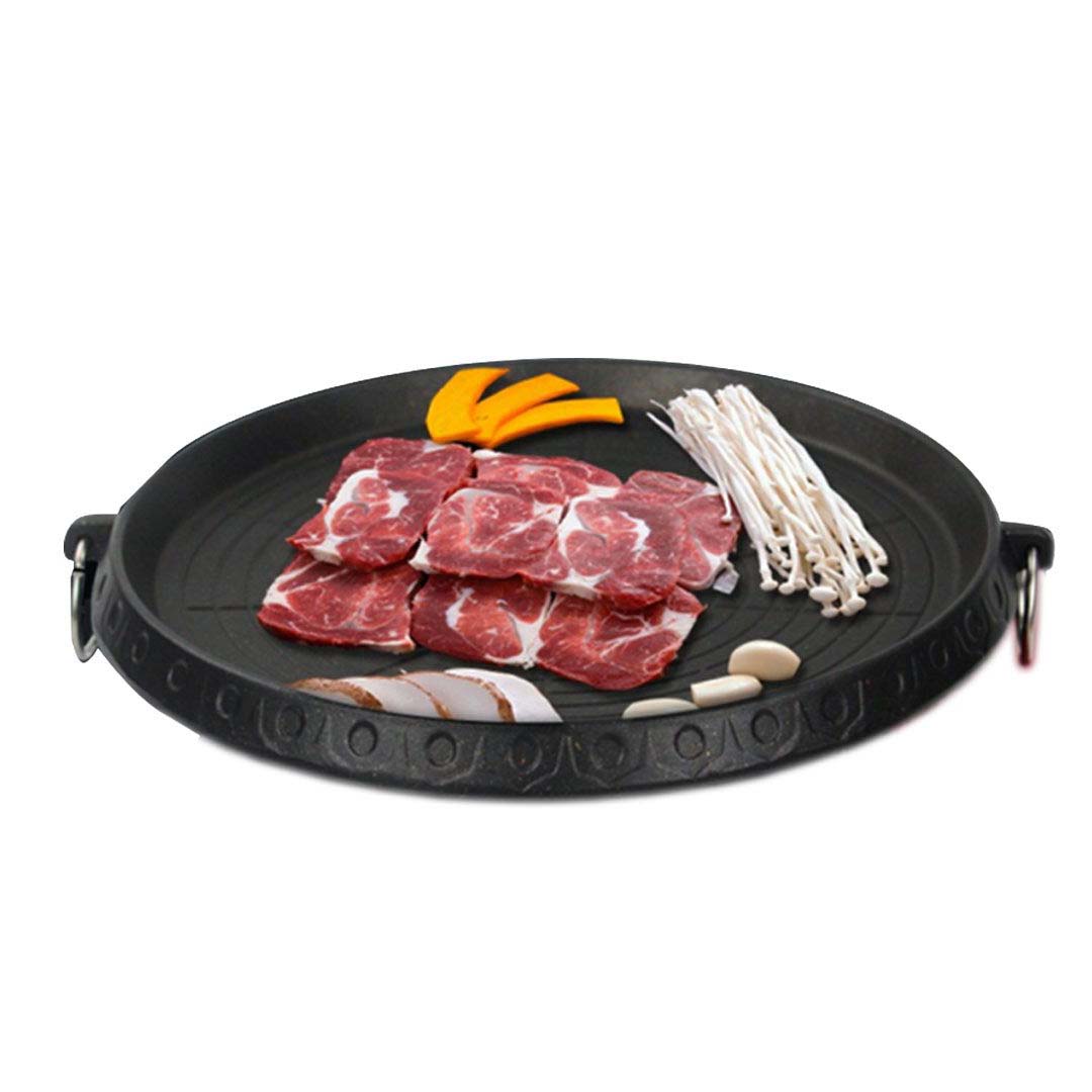 SOGA Portable Korean BBQ Butane Gas Stove Stone Grill Plate Non Stick Coated Round, , , , , ,  - AU DEPOT 6