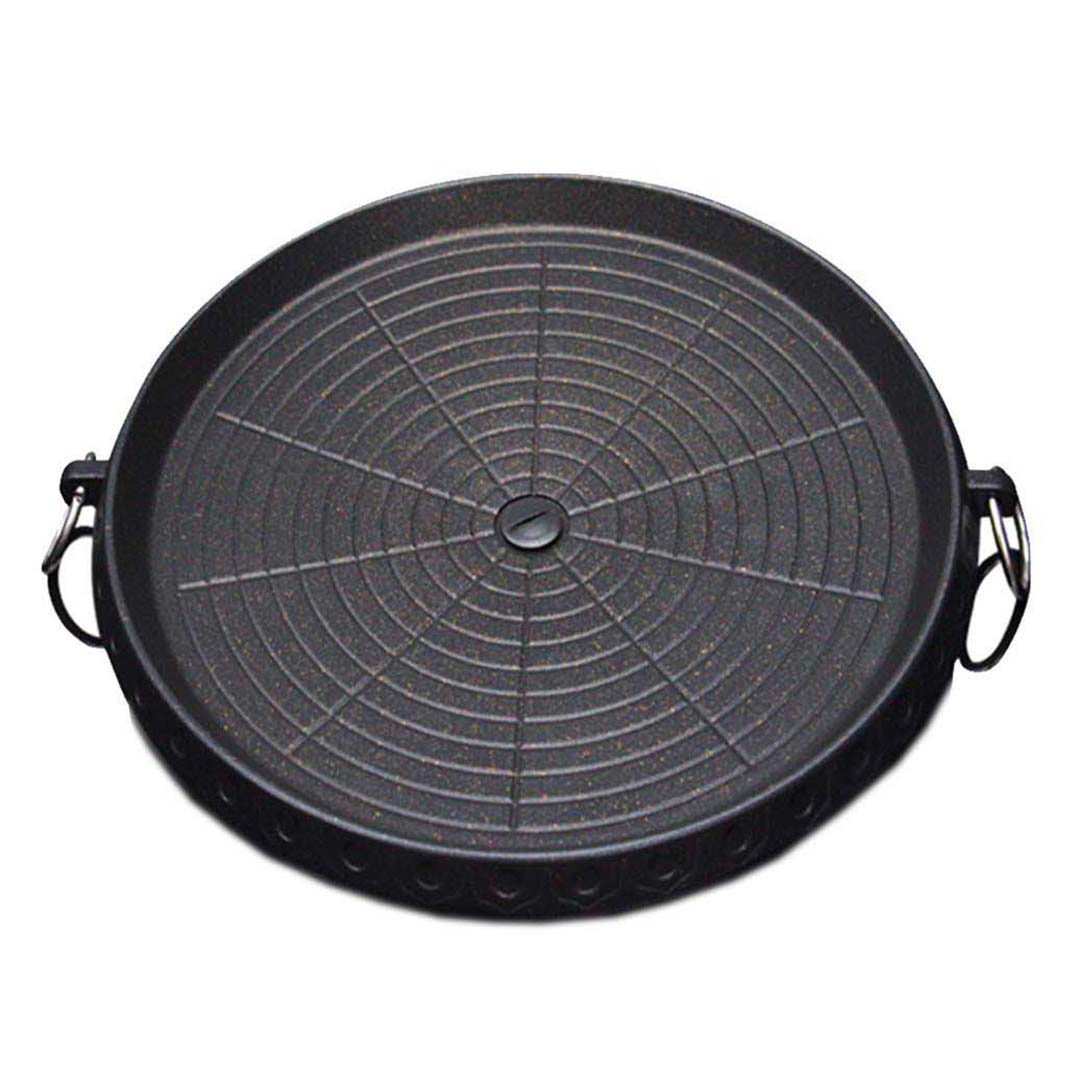 SOGA Portable Korean BBQ Butane Gas Stove Stone Grill Plate Non Stick Coated Round, , , , , ,  - AU DEPOT 1