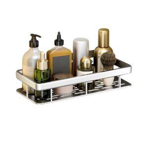 SOGA Silver Wall Mounted Rectangular Bathroom Storage Organiser Space Saving Adhesive Shelf Rack Bathroom Storage TAN1005 AU DEPOT - AU DEPOT