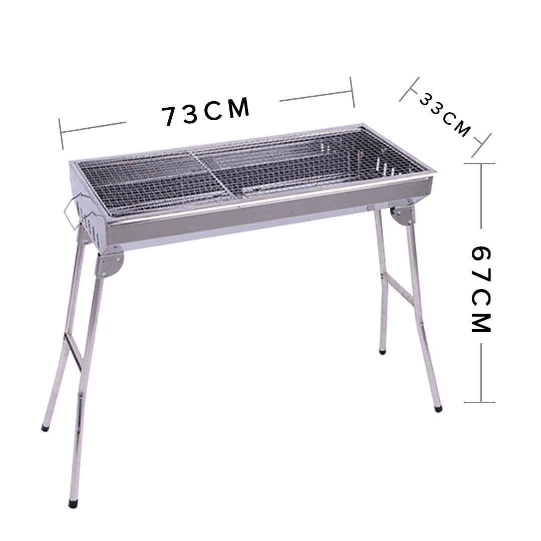 SOGA Skewers Grill Portable Stainless Steel Charcoal BBQ Outdoor 6-8 Persons, , , , , ,  - AU DEPOT 3