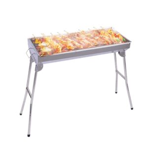 SOGA Skewers Grill Portable Stainless Steel Charcoal BBQ Outdoor 6 8 Persons barbecues SkewerCharcoalGrill AU DEPOT - AU DEPOT