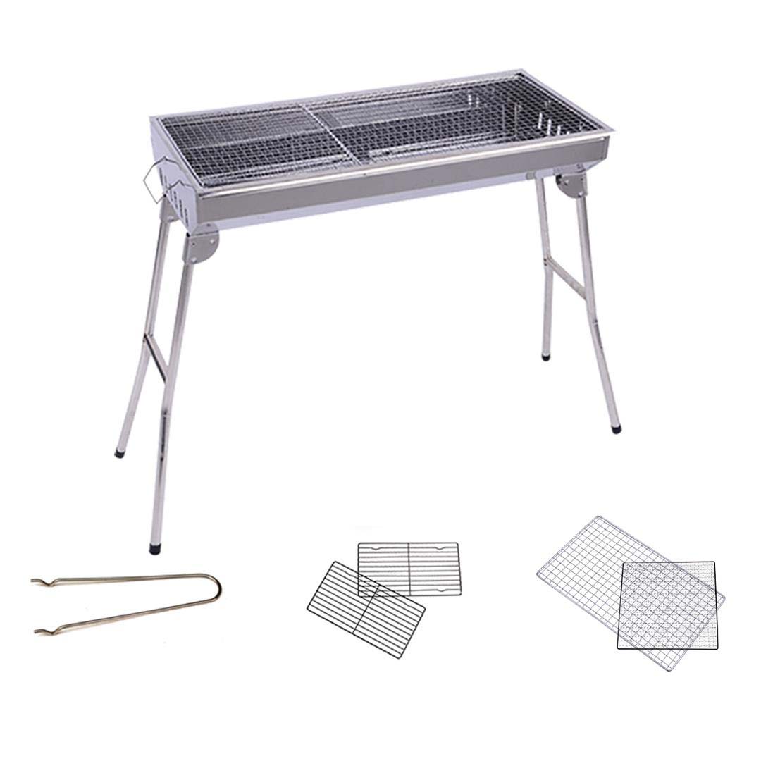 SOGA Skewers Grill Portable Stainless Steel Charcoal BBQ Outdoor 6-8 Persons, , , , , ,  - AU DEPOT 6